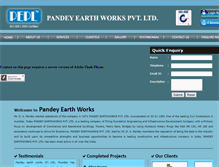 Tablet Screenshot of pandeyearthworks.com